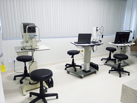 Sala de Exames - Centro Brasileiro de Oftalmologia CBO